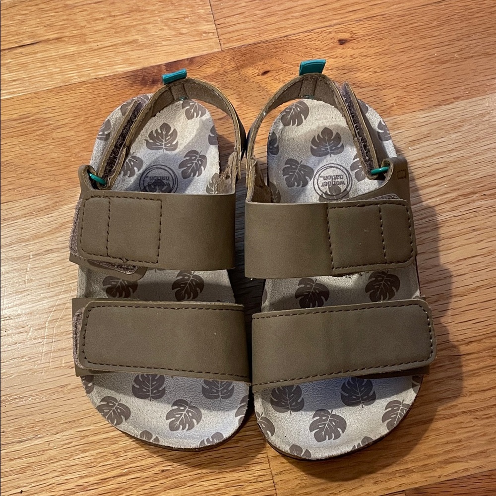 Wonder Nation Olive Kids Sandals